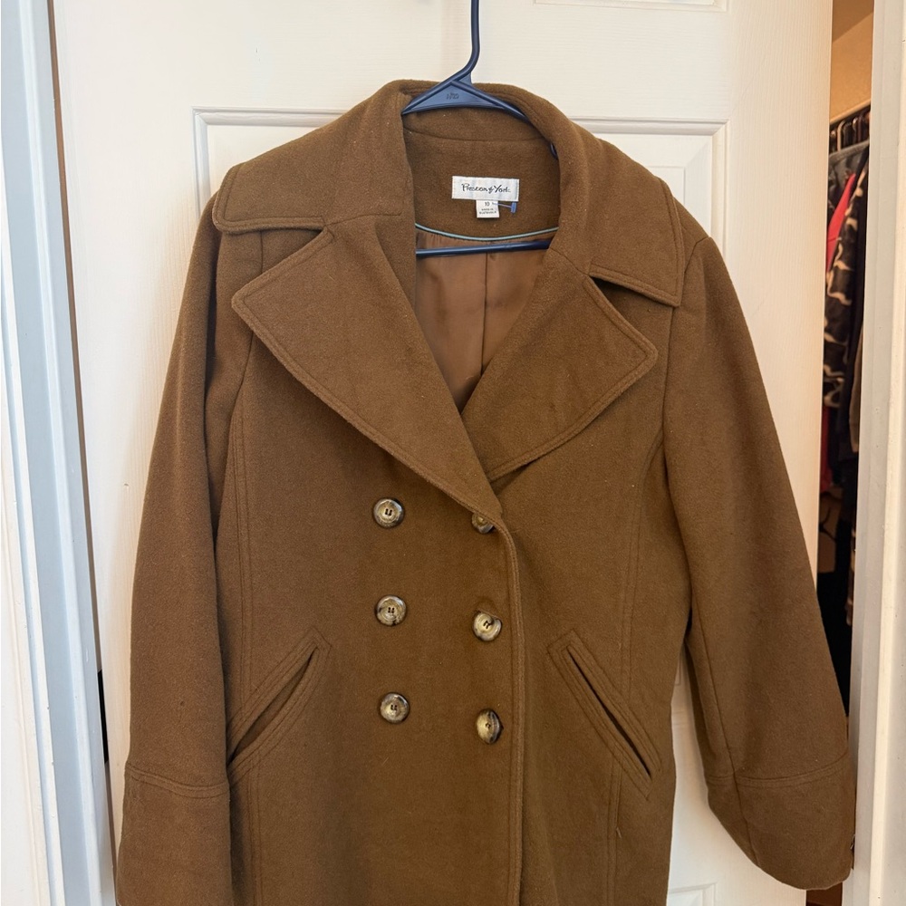 Preston & York Tan Pea Coat